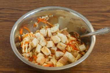 Салат с фасолью и корейской морковью