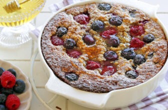 Запеченная овсянка с ягодами на завтрак – пошаговый рецепт с фото на сайте Гастроном