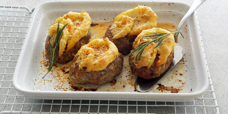 Рубленые котлеты под сырно-картофельной корочкой, пошаговый рецепт с фото