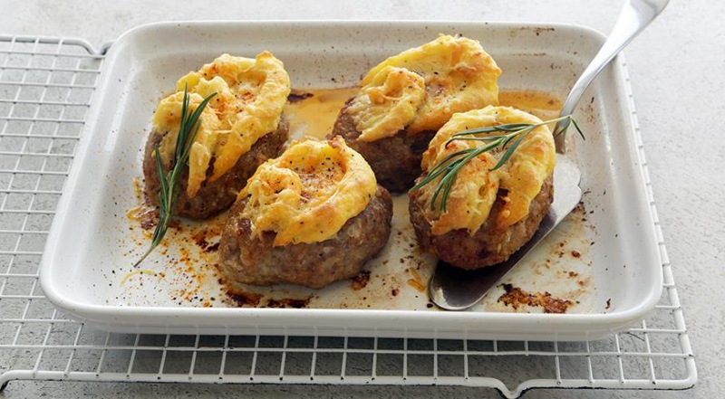 Рубленые котлеты под сырно-картофельной корочкой, пошаговый рецепт с фото