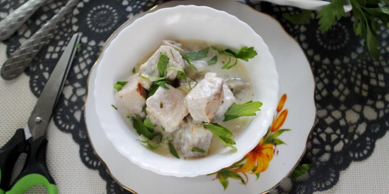 Свинина в сметанном соусе, пошаговый рецепт с фото от автора ele-aniki