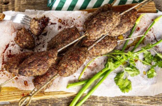 Люля-кебаб из баранины и говядины, пошаговый рецепт с фото