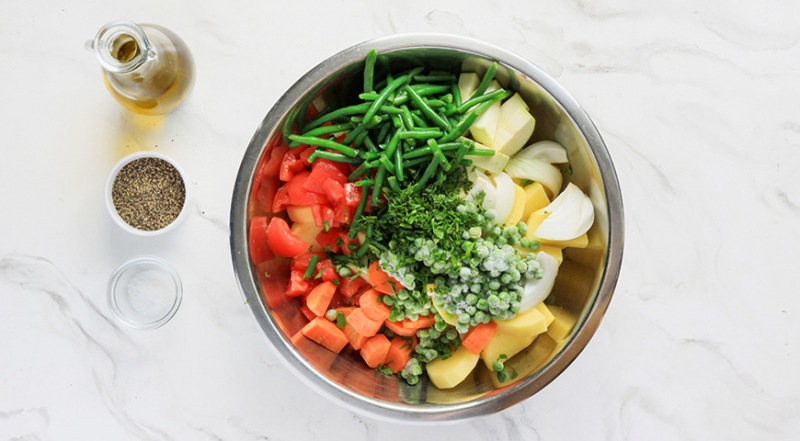 Классическое овощное рагу в духовке, пошаговый рецепт с фото на 326 ккал
