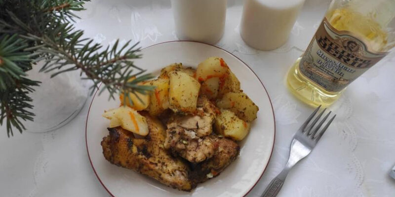 Курица с картофелем в рукаве, пошаговый рецепт с фото от автора ilnurovnae