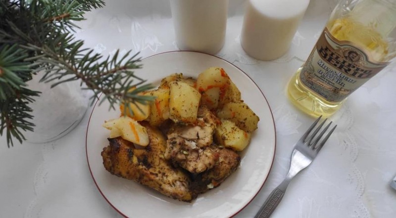 Курица с картошкой в ​​рукаве, пошаговый рецепт с фото от автора ilnurovnae