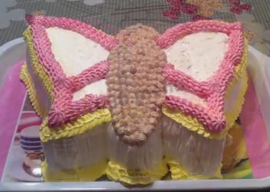 торт-бабочка