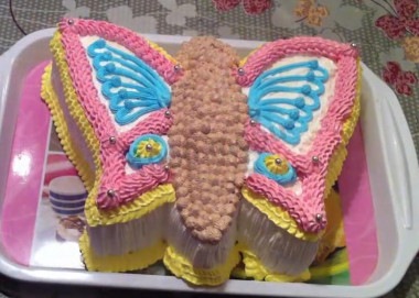 торт-бабочка