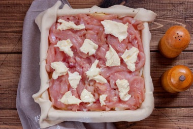 кубик куриного пирога