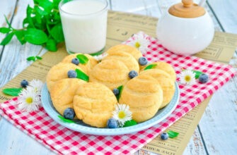 Вкусное быстрое и простое печенье к чаю в духовке