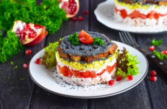 Салат курица под кайфом с маком