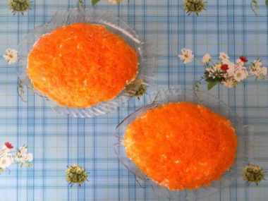 Классический салат из селедки с яйцом