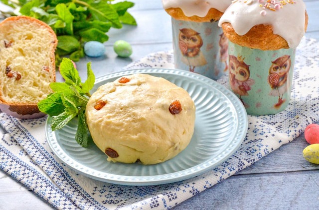 Пасхальный кулич Холодное тесто