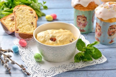 Пасхальный кулич Холодное тесто